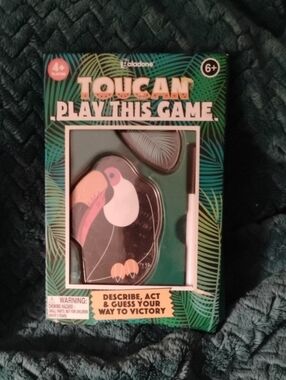 Kohl's Toucan Play This Game - Teal and Black Tropical Box
